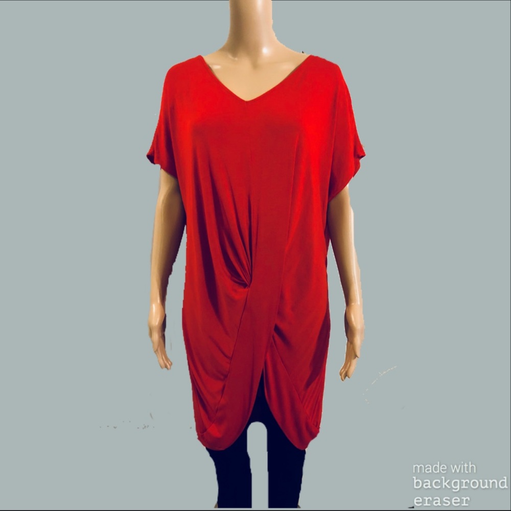 Seventh Avenue Criss-Cross Twist Tunic Top